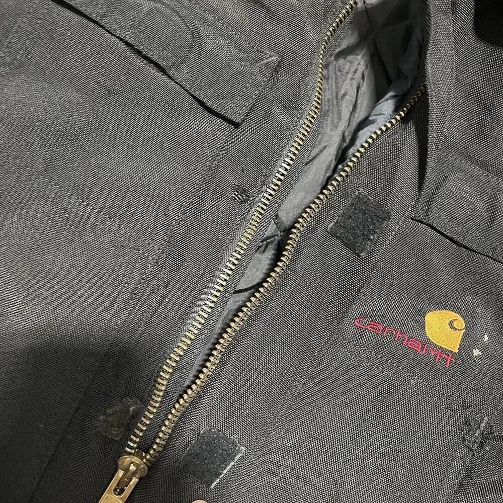 Vintage Carhartt Chore Black Jacket Size XL Union Made - Picture 4 of 7